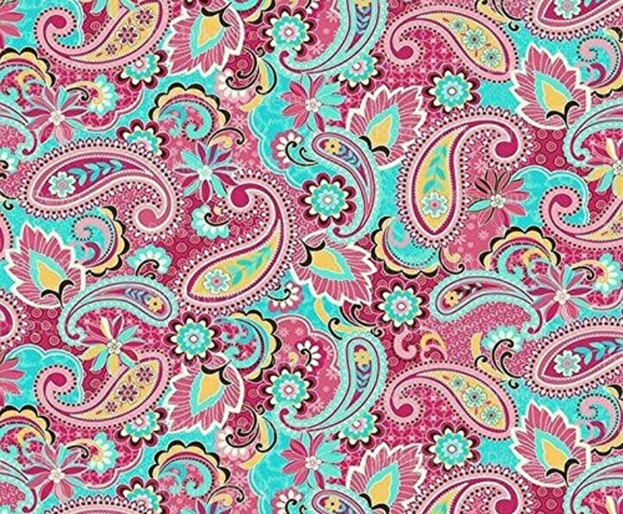 1/8 Sheet Cake - Paisley Pattern - Edible Cake or Cupcake Topper - D20140